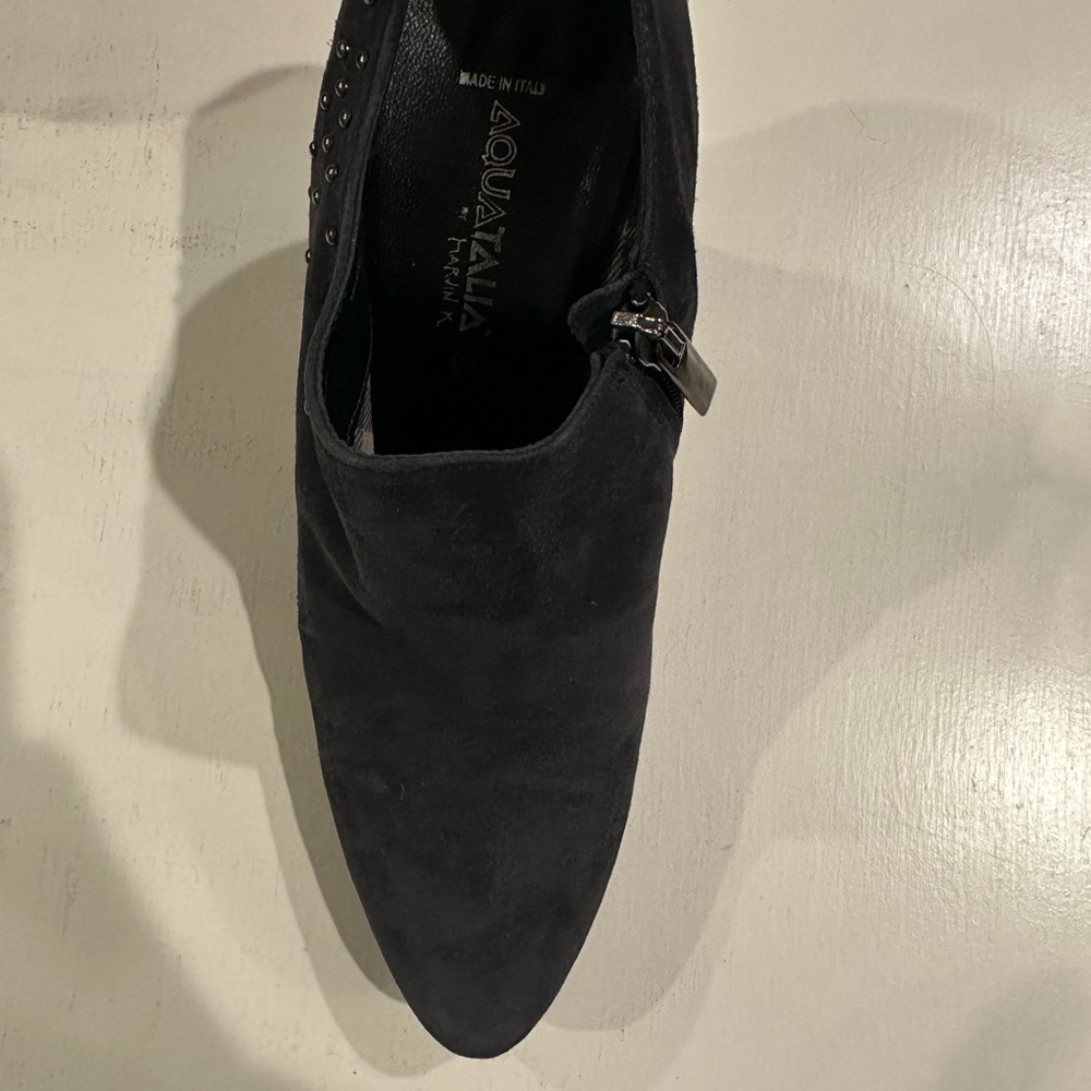 Aquatalia Black Suede Shoe